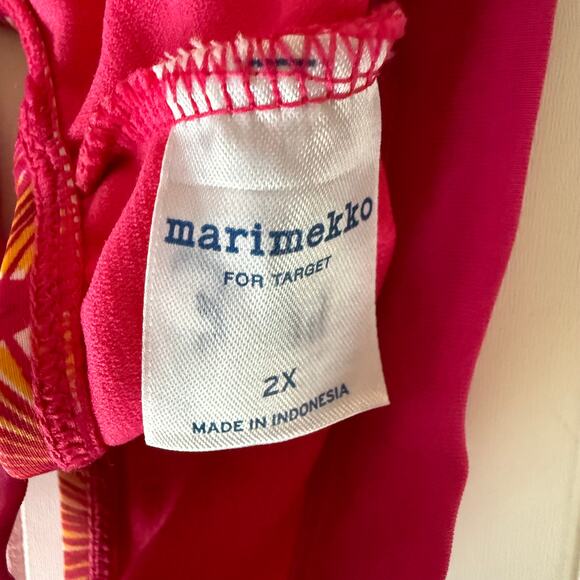 Marimekko Size 2X Bikini top coral pink orange - Picture 2 of 6